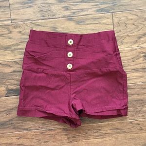 High waisted shorts